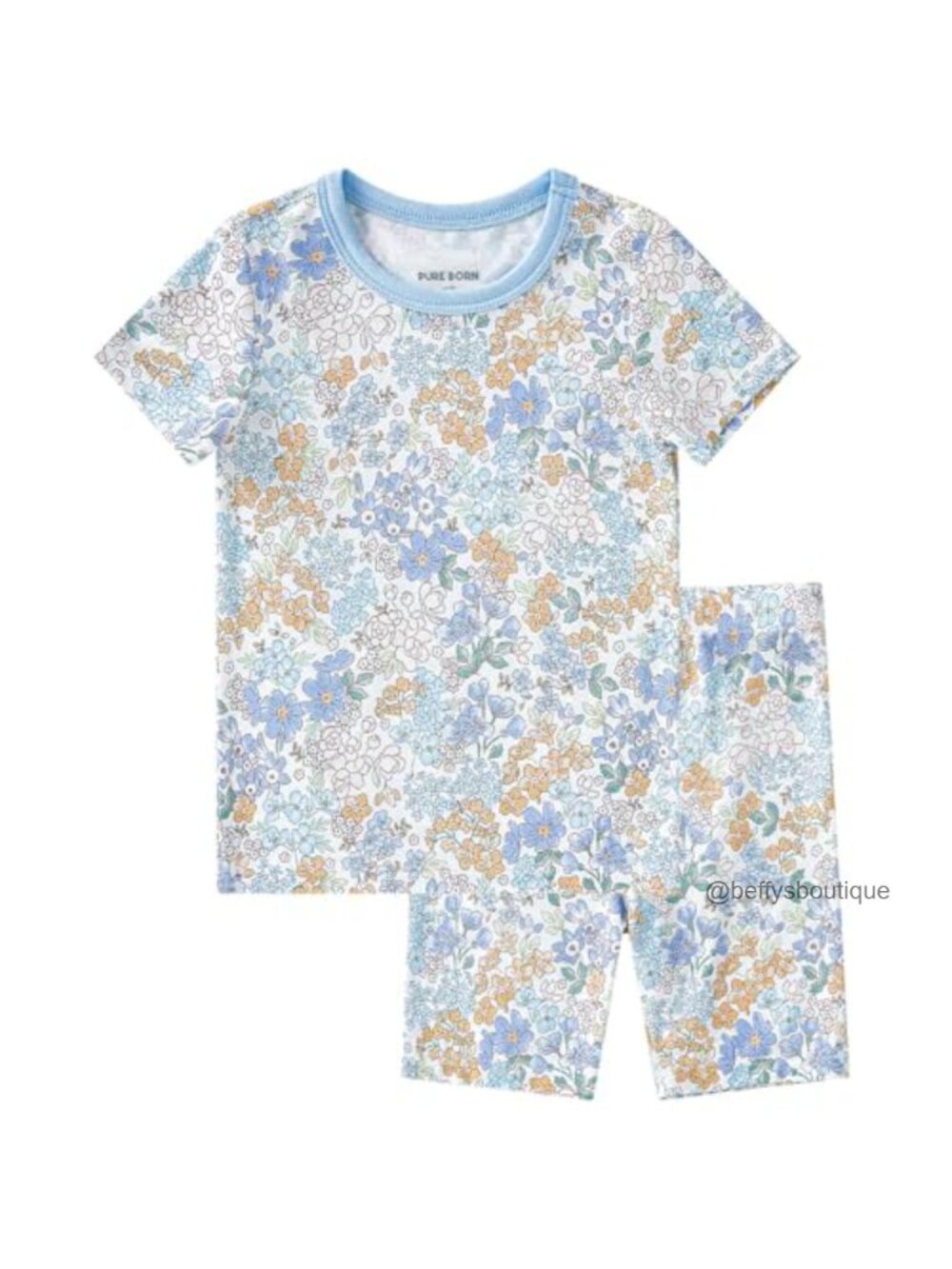 Viscose from Bamboo Pajama Set Toddler Girl Snug Fit Sleepwear 2-Piece
